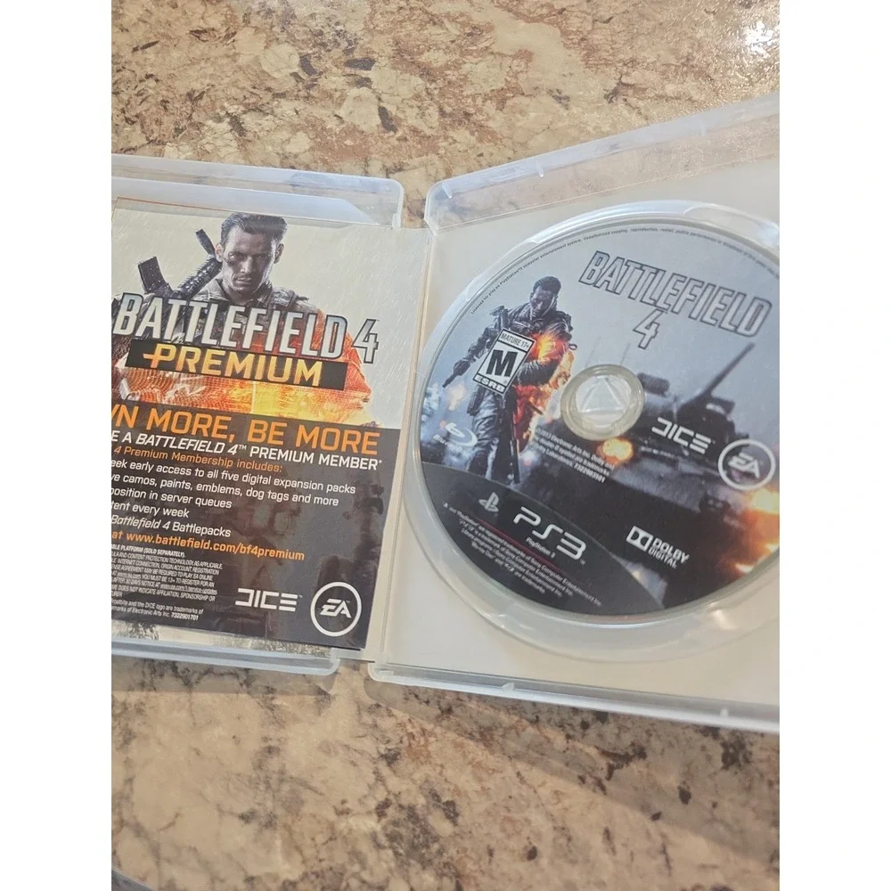 Battlefield 4 PlayStation 3 PS3 Combat Military Action With Manual